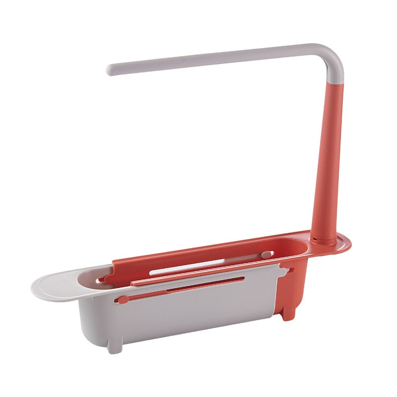 1 panier de vidange d'évier de cuisine rétractable - X10 Maroc - Livraison gratuite - Rouge