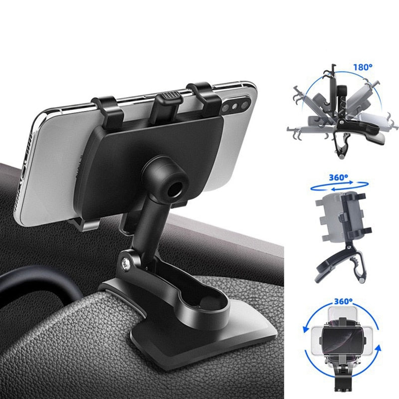 Support de téléphone portable rotatif pour voiture,