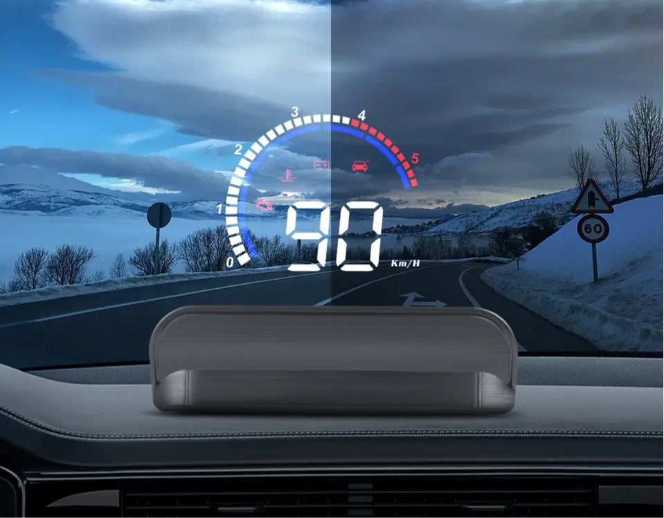 Car Digital Gps Speedometer Head Up Display Overspeed